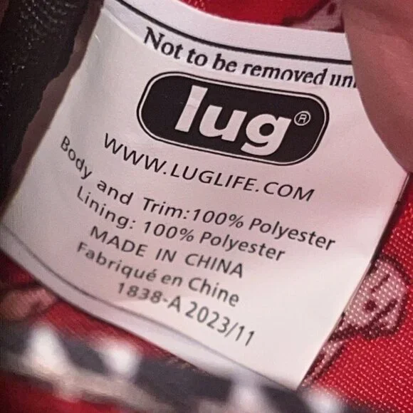 Lug Black and White RFID Convertible Coupe XL Crossbody Belt Bag - Picture 14 of 14